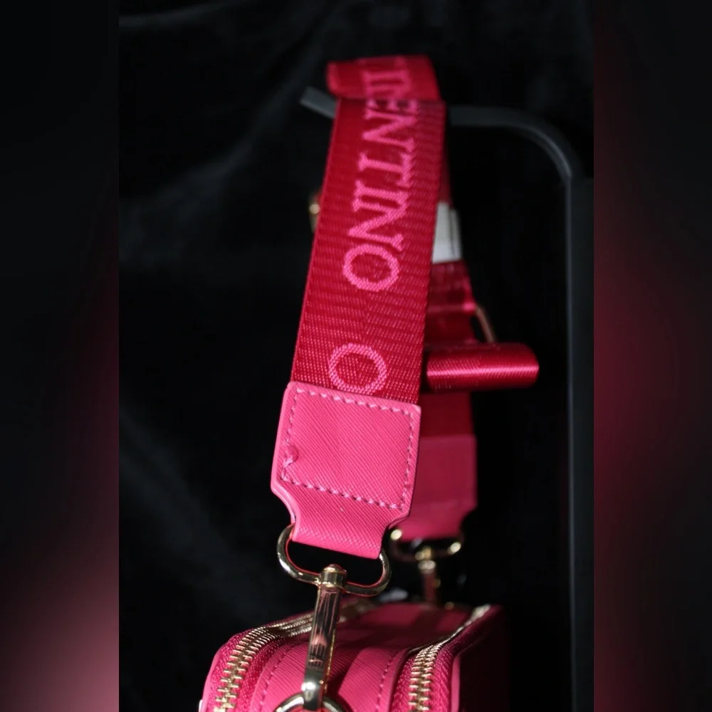 Valentino Orlandi Fuchsia Studded Crossbody Bag - Picture 7 of 10